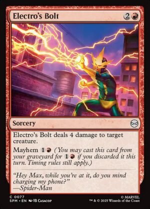 Electro's Bolt - Foil<br /><span class="collector-number">Collector No. 77</span>