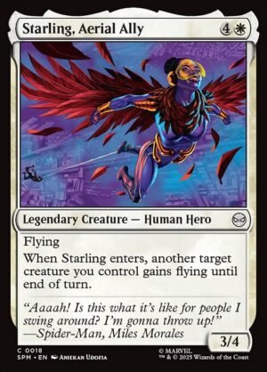 Starling, Aerial Ally - Foil<br /><span class="collector-number">Collector No. 18</span>