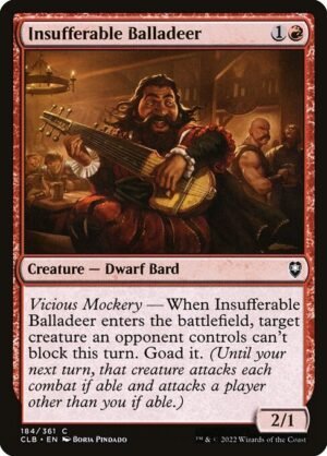 Insufferable Balladeer - Foil<br /><span class="collector-number">Collector No. 184</span>