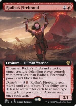 Radha's Firebrand - Foil<br /><span class="collector-number">Collector No. 408</span>