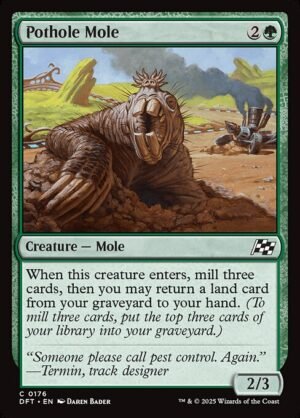 Pothole Mole - Foil<br /><span class="collector-number">Collector No. 176</span>