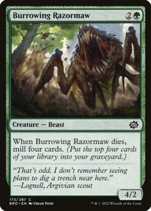 Burrowing Razormaw - Foil<br /><span class="collector-number">Collector No. 173</span>