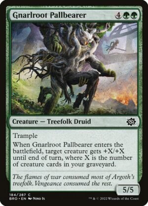 Gnarlroot Pallbearer - Foil<br /><span class="collector-number">Collector No. 184</span>