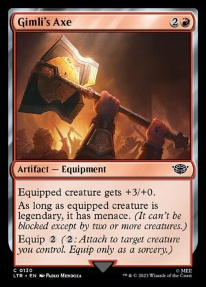 Gimli's Axe - Foil<br /><span class="collector-number">Collector No. 130</span>