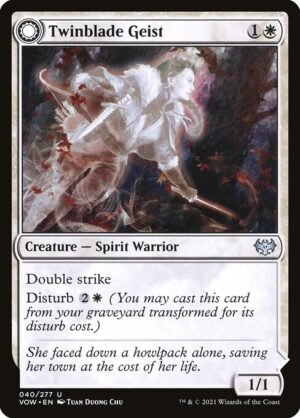 Twinblade Geist // Twinblade Invocation - Foil<br /><span class="collector-number">Collector No. 40</span>