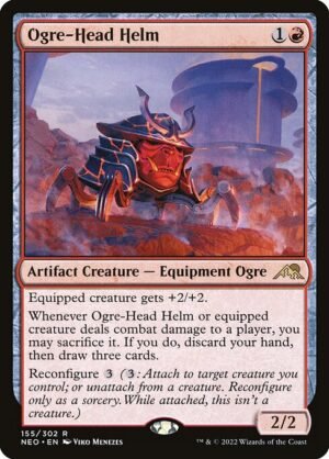 Ogre-Head Helm - Foil<br /><span class="collector-number">Collector No. 155</span>