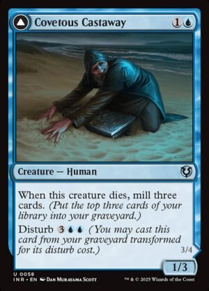 Covetous Castaway // Ghostly Castigator - Foil<br /><span class="collector-number">Collector No. 58</span>