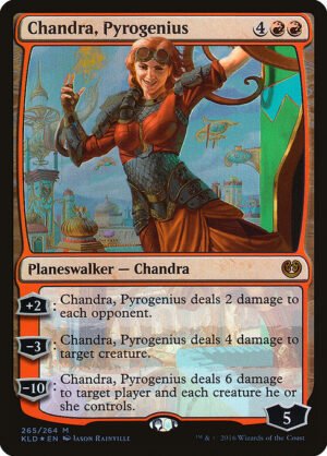 Chandra, Pyrogenius - Foil<br /><span class="collector-number">Collector No. 265</span>
