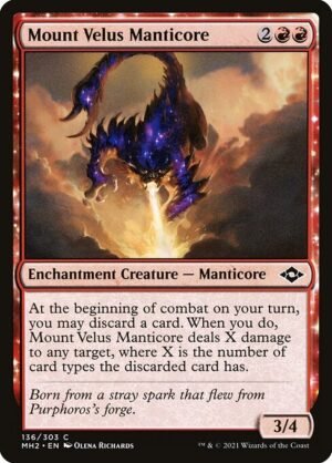 Mount Velus Manticore - Foil<br /><span class="collector-number">Collector No. 136</span>