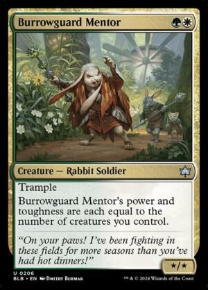 Burrowguard Mentor - Foil<br /><span class="collector-number">Collector No. 206</span>