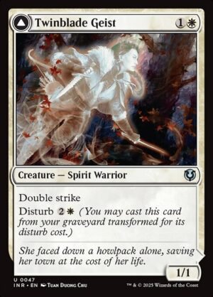 Twinblade Geist // Twinblade Invocation - Foil<br /><span class="collector-number">Collector No. 47</span>