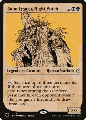 Baba Lysaga, Night Witch - Foil<br /><span class="collector-number">Collector No. 414</span>