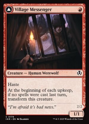Village Messenger // Moonrise Intruder - Foil<br /><span class="collector-number">Collector No. 179</span>