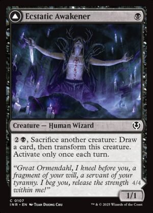 Ecstatic Awakener // Awoken Demon - Foil<br /><span class="collector-number">Collector No. 107</span>