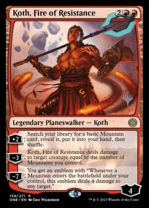 Koth, Fire of Resistance - Foil<br /><span class="collector-number">Collector No. 138p</span>