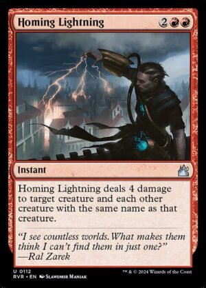 Homing Lightning - Foil<br /><span class="collector-number">Collector No. 112</span>