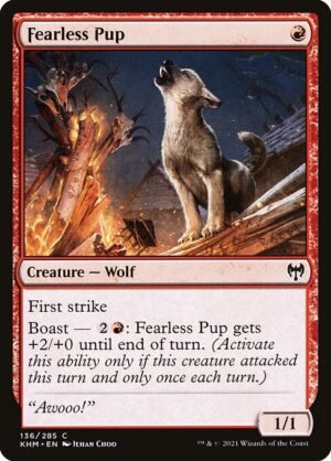 Fearless Pup - Foil<br /><span class="collector-number">Collector No. 136</span>