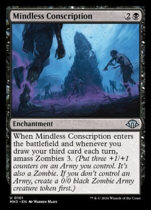 Mindless Conscription - Foil<br /><span class="collector-number">Collector No. 101</span>