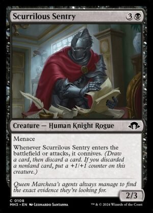 Scurrilous Sentry - Foil<br /><span class="collector-number">Collector No. 108</span>