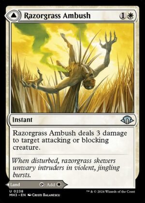 Razorgrass Ambush // Razorgrass Field - Foil<br /><span class="collector-number">Collector No. 238</span>