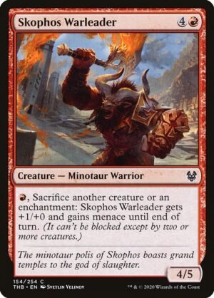 Skophos Warleader - Foil<br /><span class="collector-number">Collector No. 154</span>