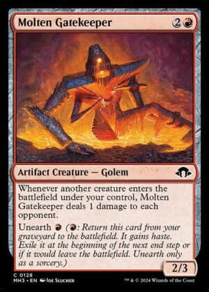 Molten Gatekeeper - Foil<br /><span class="collector-number">Collector No. 128</span>