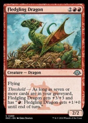 Fledgling Dragon - Foil<br /><span class="collector-number">Collector No. 280</span>