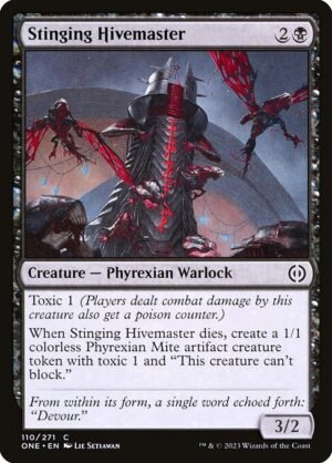 Stinging Hivemaster - Foil<br /><span class="collector-number">Collector No. 110</span>