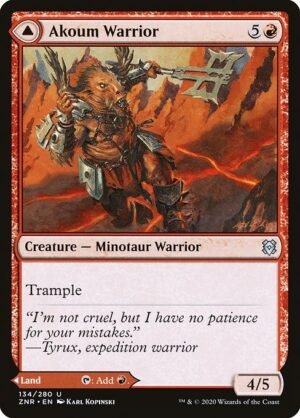 Akoum Warrior // Akoum Teeth - Foil<br /><span class="collector-number">Collector No. 134</span>