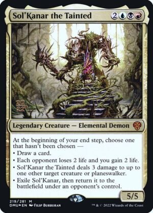 Sol'Kanar the Tainted - Foil<br /><span class="collector-number">Collector No. 219s</span>