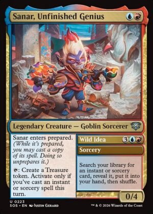 Sanar, Unfinished Genius // Wild Idea<br /><span class="collector-number">Collector No. 223</span>