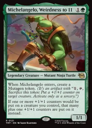 Michelangelo, Weirdness to 11<br /><span class="collector-number">Collector No. 121</span>