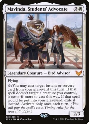 Mavinda, Students' Advocate - Foil<br /><span class="collector-number">Collector No. 21p</span>