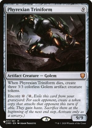 Phyrexian Triniform<br /><span class="collector-number">Collector No. CMR-331</span>