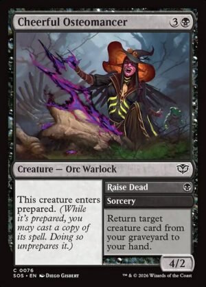 Cheerful Osteomancer // Raise Dead<br /><span class="collector-number">Collector No. 76</span>