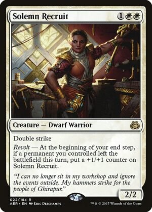 Solemn Recruit<br /><span class="collector-number">Collector No. 22</span>