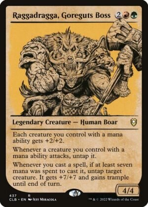 Raggadragga, Goreguts Boss - Foil<br /><span class="collector-number">Collector No. 437</span>