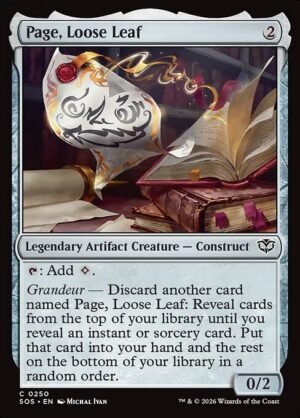 Page, Loose Leaf<br /><span class="collector-number">Collector No. 250</span>