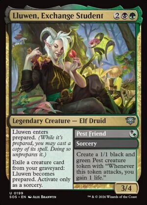 Lluwen, Exchange Student // Pest Friend<br /><span class="collector-number">Collector No. 199</span>