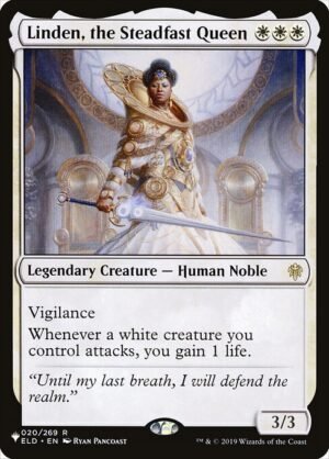 Linden, the Steadfast Queen<br /><span class="collector-number">Collector No. ELD-20</span>