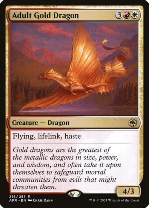 Adult Gold Dragon<br /><span class="collector-number">Collector No. 216</span>