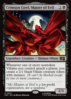Crimson Cowl, Master of Evil - Foil<br /><span class="collector-number">Collector No. 653</span>
