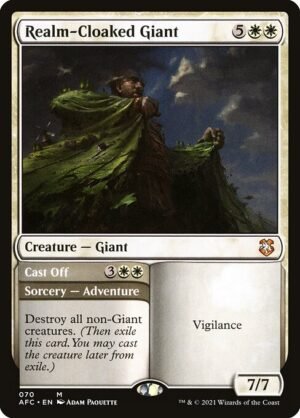 Realm-Cloaked Giant // Cast Off<br /><span class="collector-number">Collector No. 70</span>